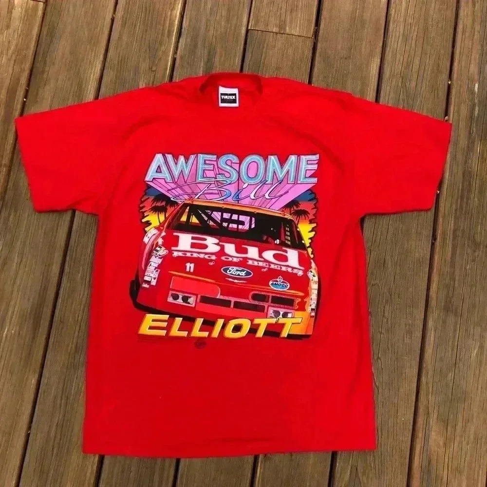 Vtg Bill Elliot nascar T shirt